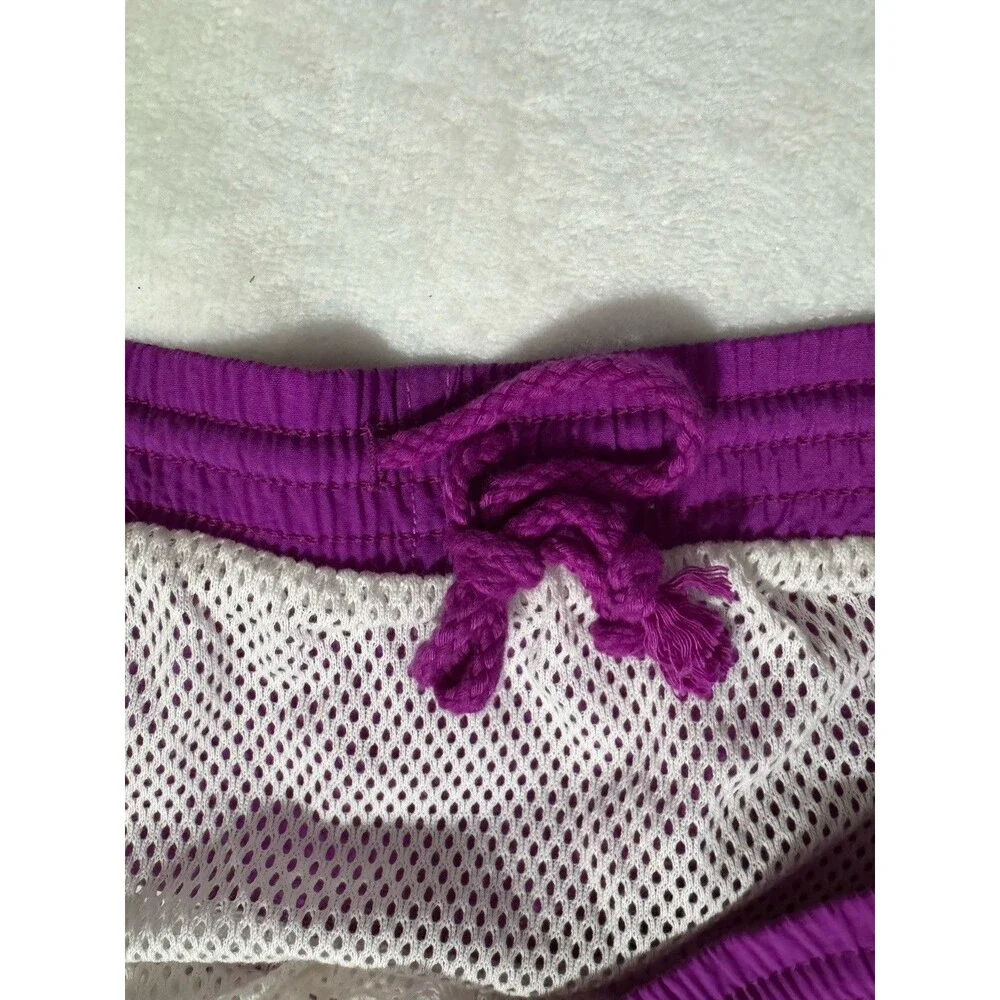Vintage Le Coq Sportif Swim Trunks Adult XL Purple Swimsuit Shorts 1980s Logo